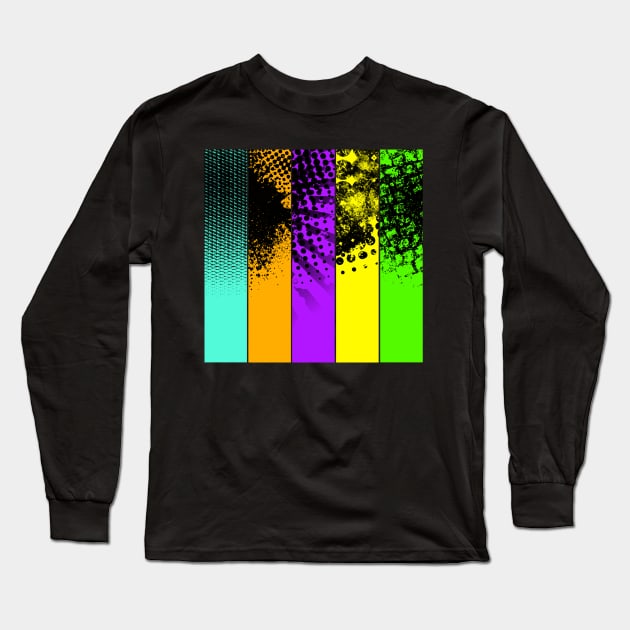 Halftone Long Sleeve T-Shirt by AMDesigns